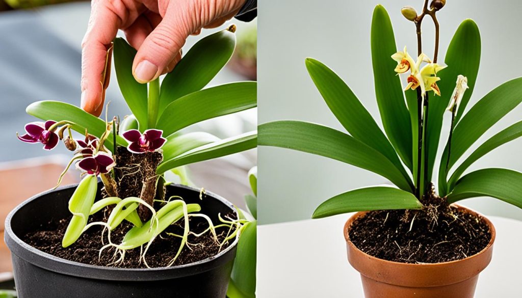 Orchid Repotting and Pruning Orchid Repotting and Pruning