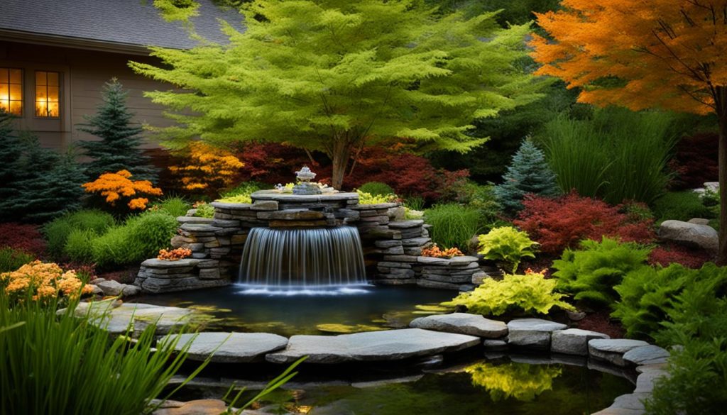 Pond Fountain Lighting