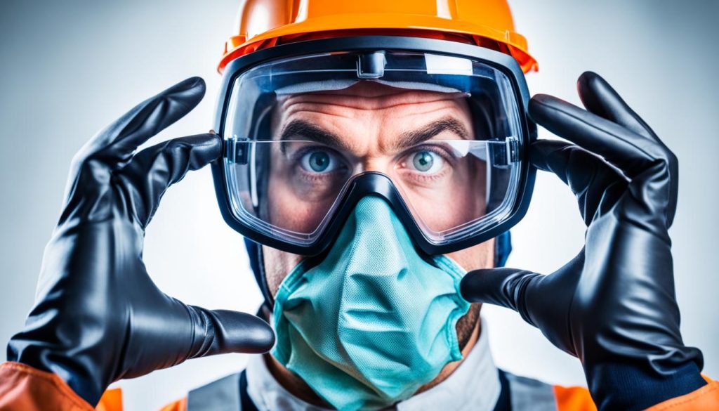 gloves and eye protection combination gloves and eye protection combination